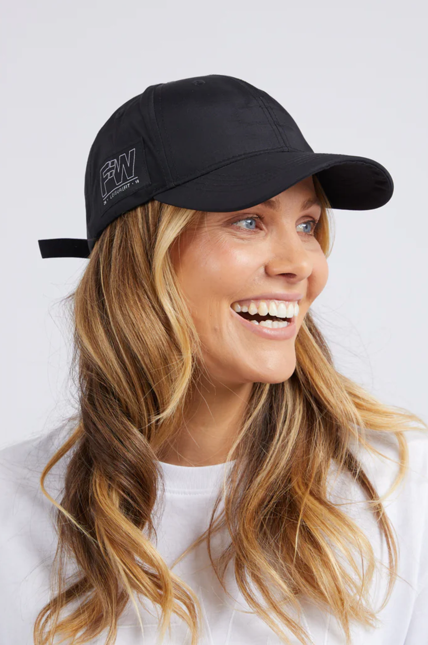 Foxwood Black Running Cap