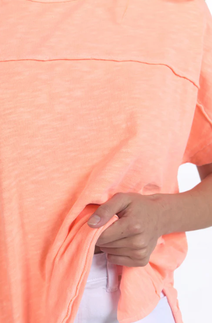 Foxwood Allison Tee - Neon Peach
