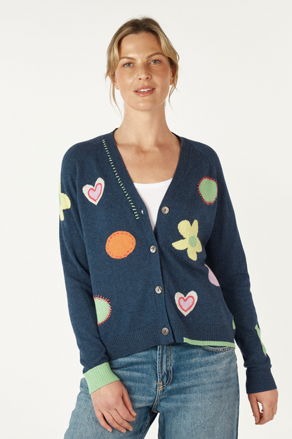 Zaket & Plover Happy Cardi - Denim