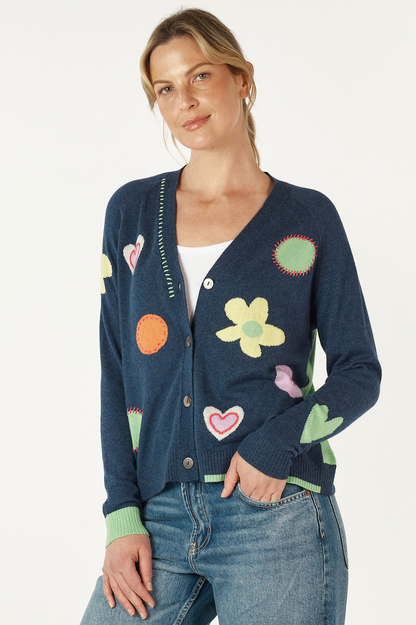 Zaket & Plover Happy Cardi - Denim