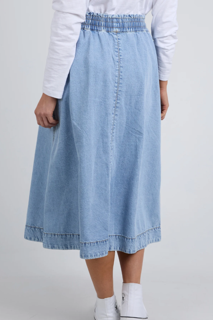 Elm Greta Denim Skirt Shop Afterpay Available