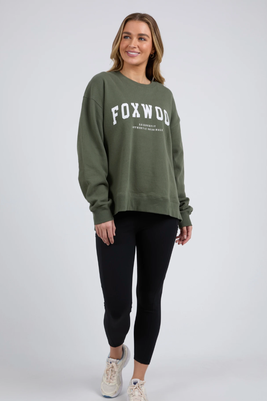 Foxwood Interval Crew - Khaki/White