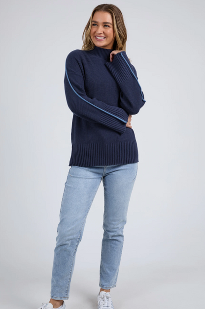 Foxwood Oliver Knit - Deep Blue