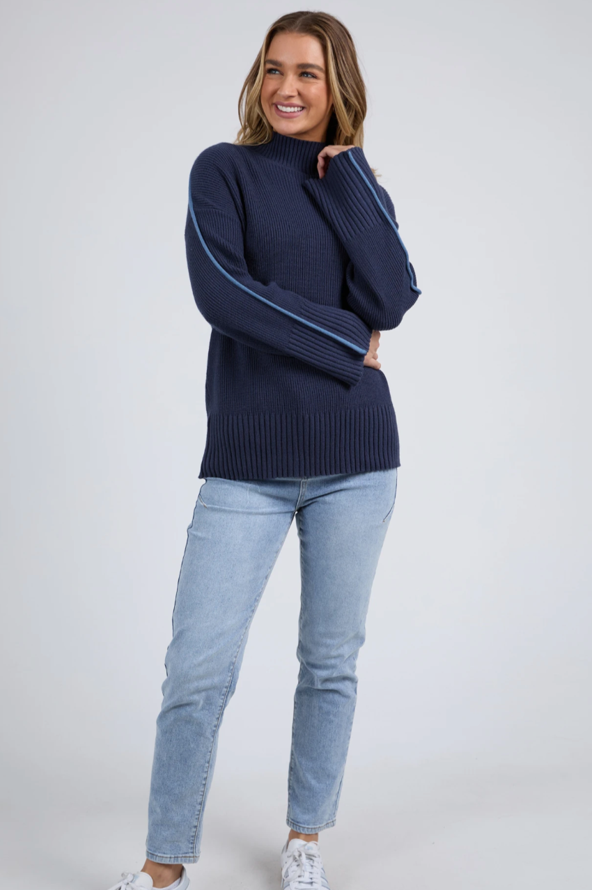 Foxwood Oliver Knit - Deep Blue