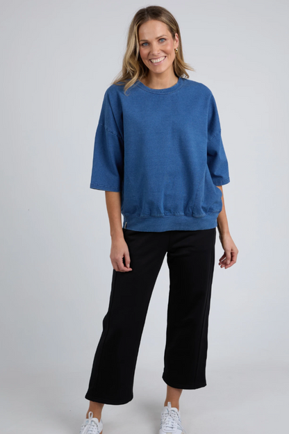 Elm Mazie Sweat - Washed Blue