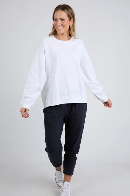 Elm Kinsley L/S Sweat - White