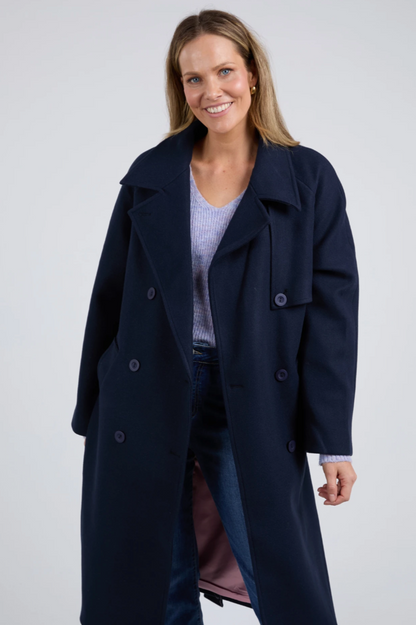 Elm Clemence Coat - Dark Sapphire