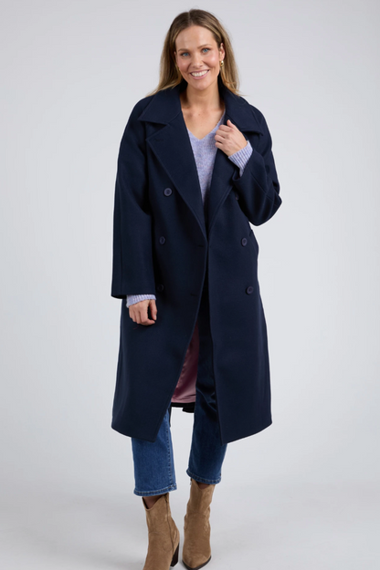 Elm Clemence Coat - Dark Sapphire