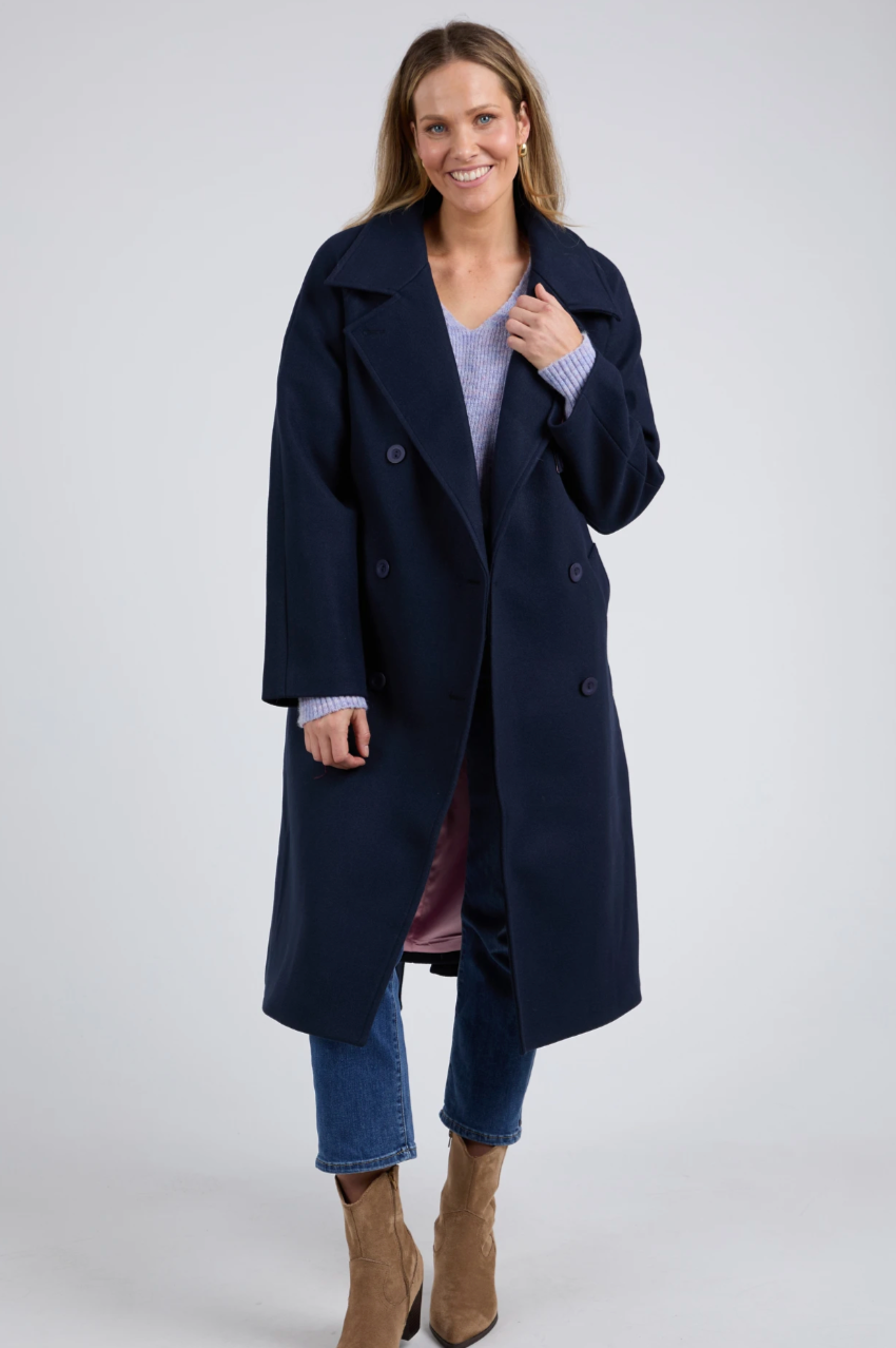 Elm Clemence Coat - Dark Sapphire
