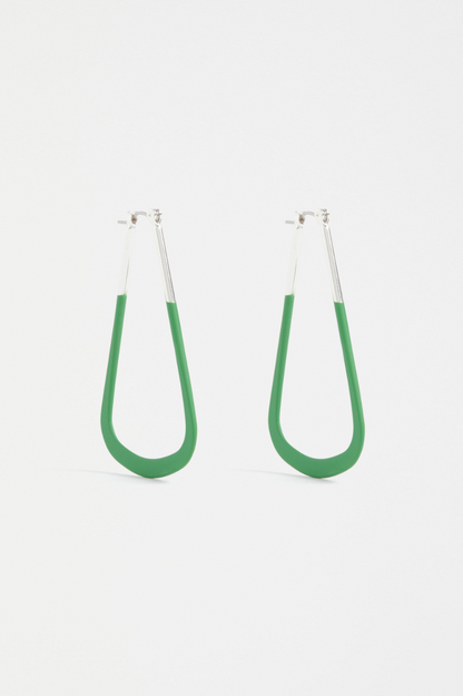 Elk Kuulo Hoop Earring - Celery Green