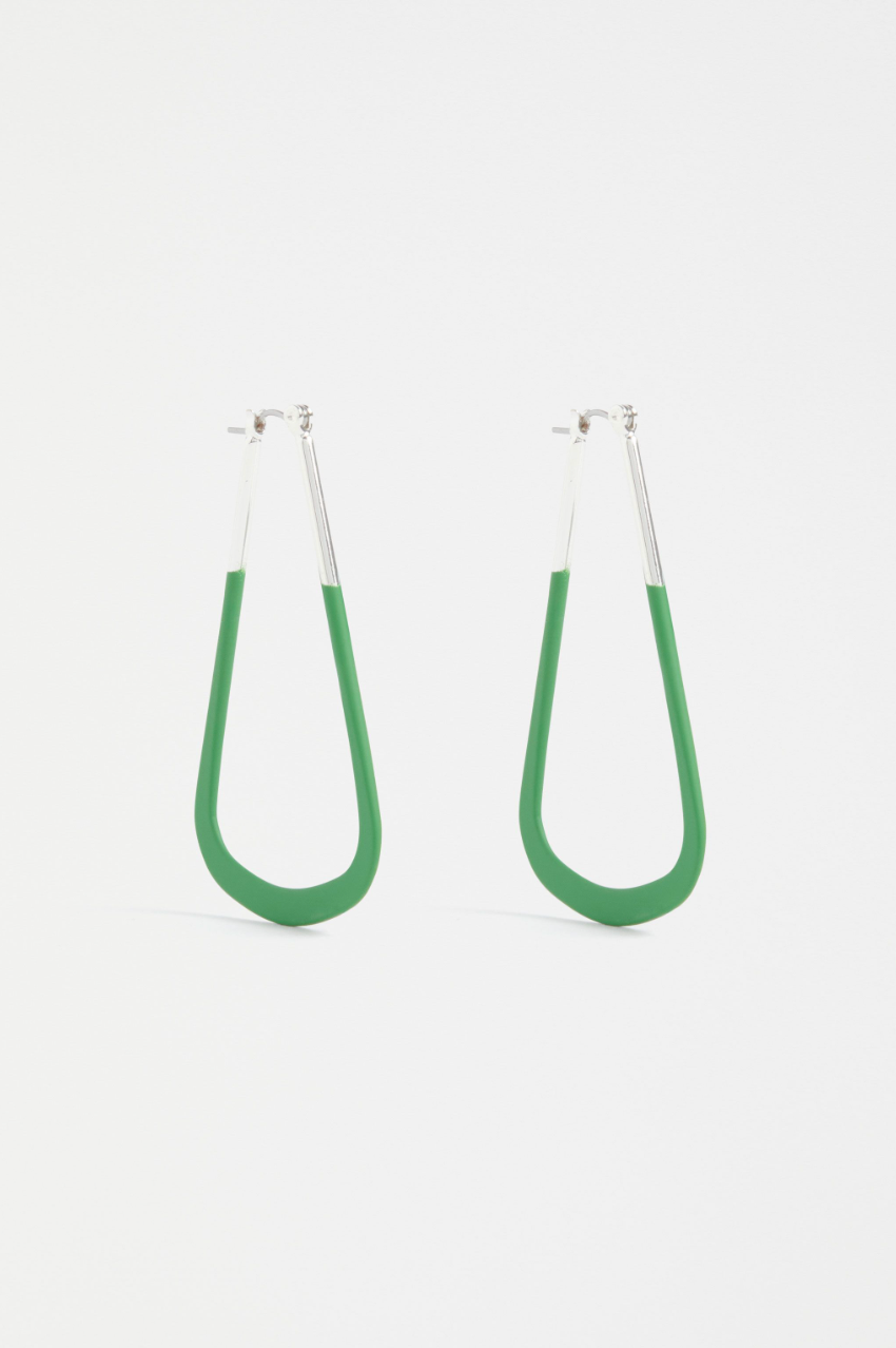 Elk Kuulo Hoop Earring - Celery Green