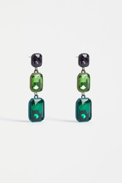 Elk Jule Long Drop Earring - Teal