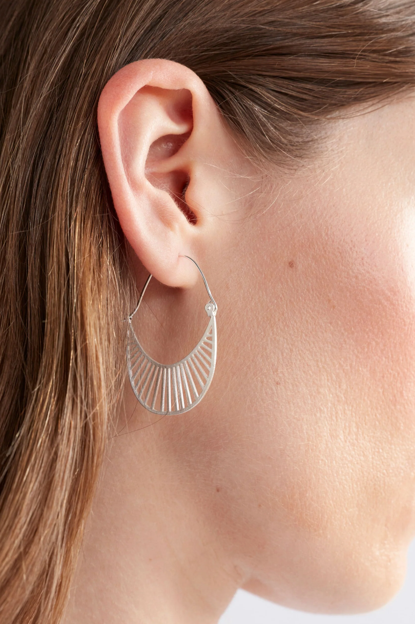 Elk Solsken Small Hoop Earring - Silver