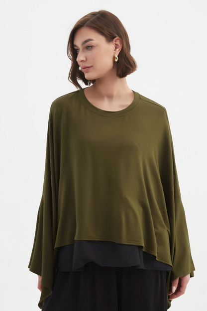 Winter Jersey Layer Top - Khaki