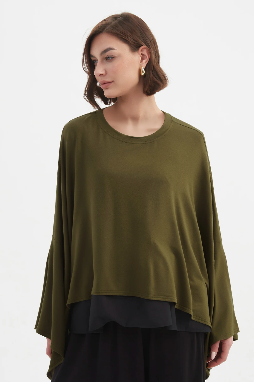 Winter Jersey Layer Top - Khaki