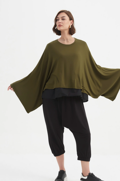 Winter Jersey Layer Top - Khaki