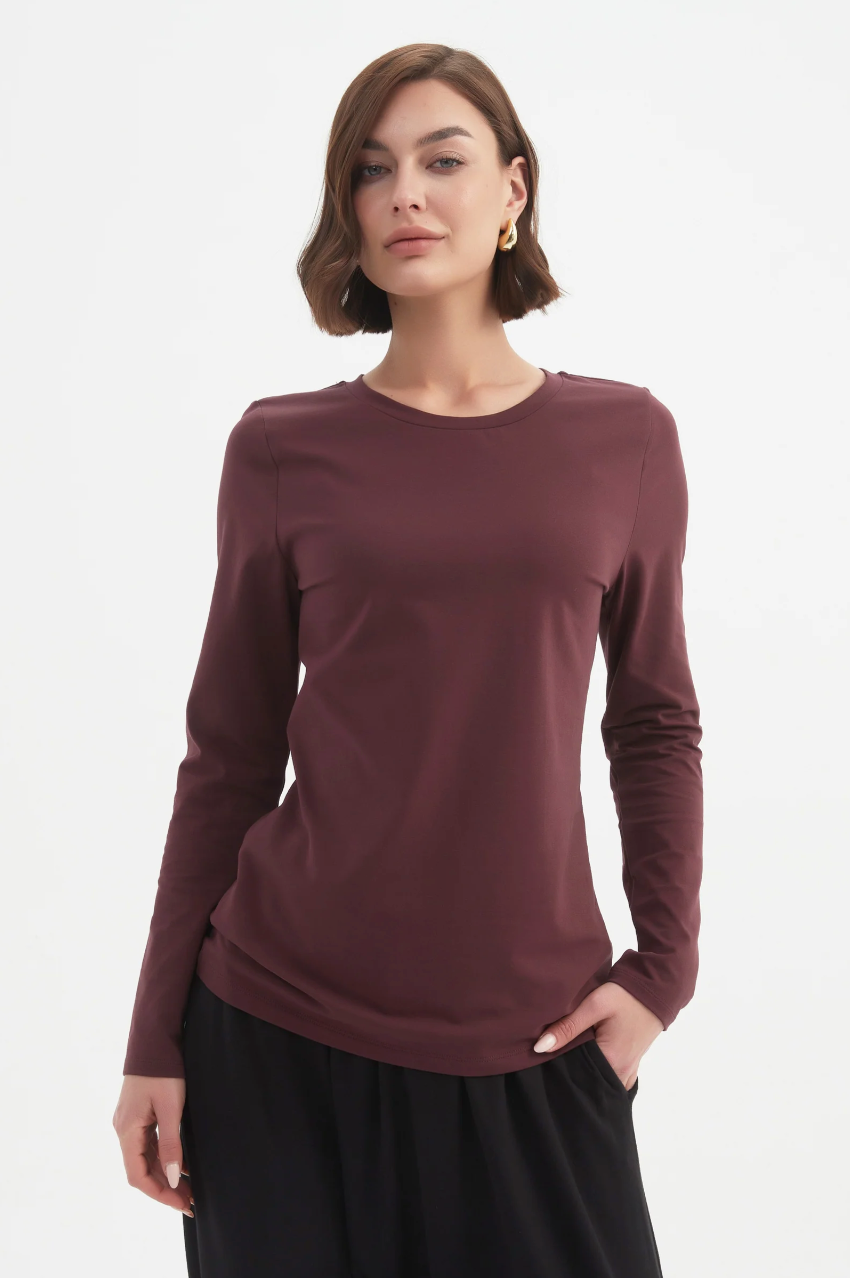 Long Sleeve Tshirt - Aubergine
