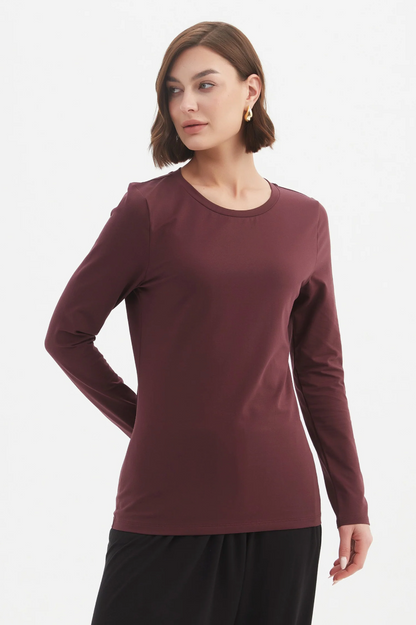 Long Sleeve Tshirt - Aubergine