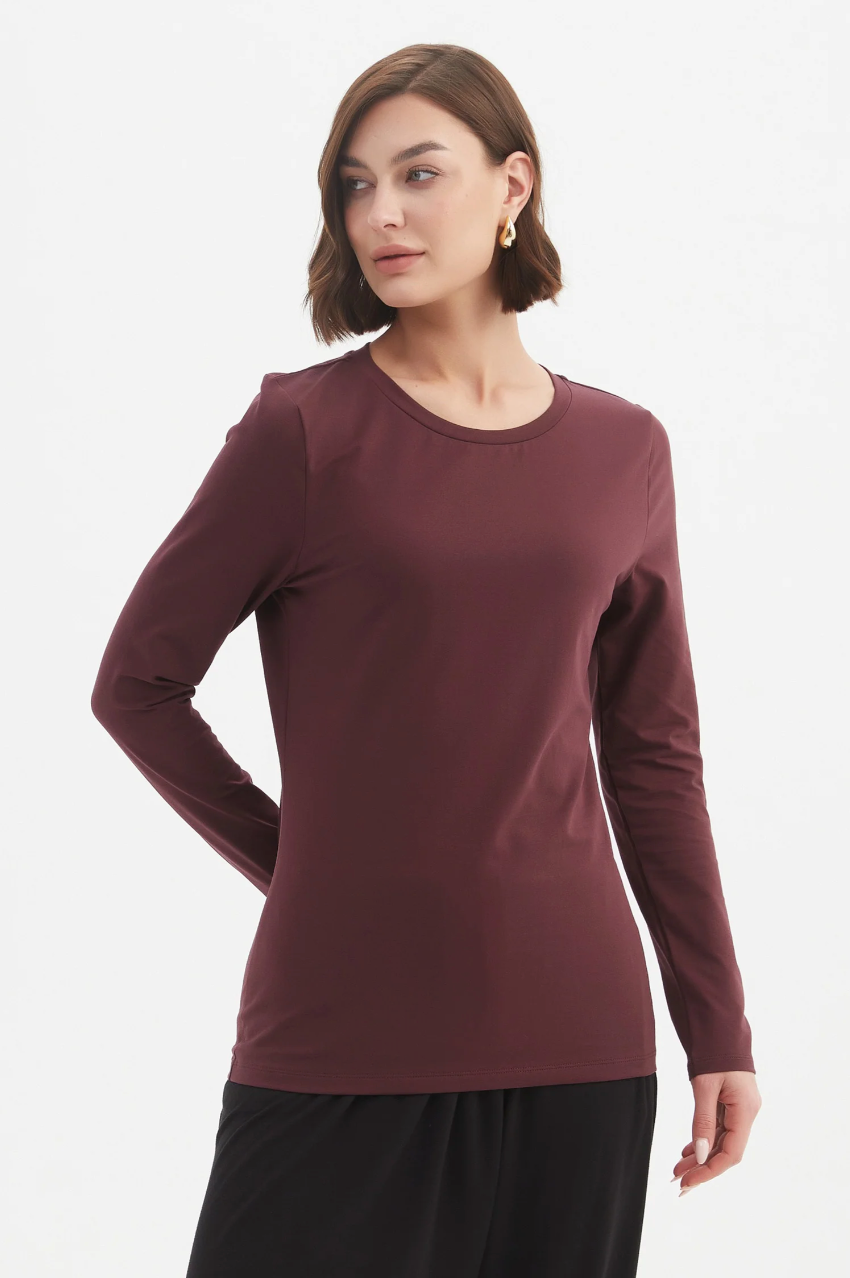 Long Sleeve Tshirt - Aubergine