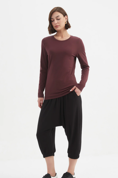 Long Sleeve Tshirt - Aubergine