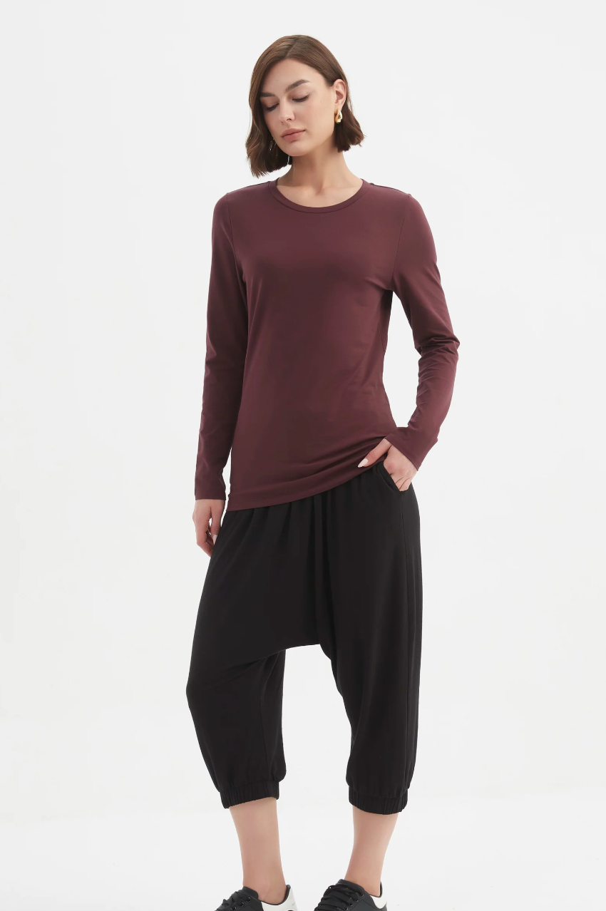 Long Sleeve Tshirt - Aubergine