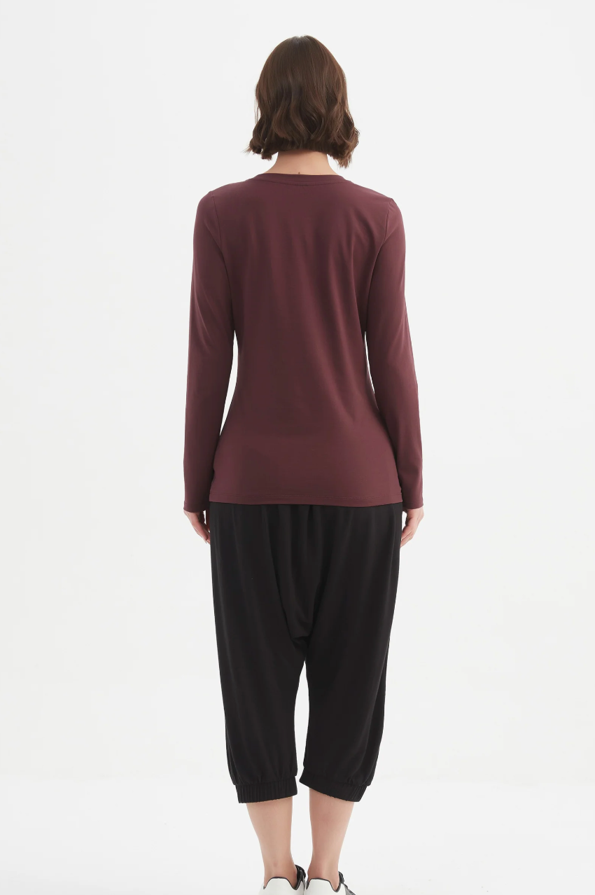 Long Sleeve Tshirt - Aubergine