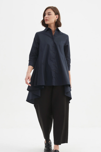 Swing Back Shirt - Navy