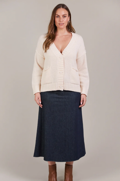 Katana Cardigan - Ecru