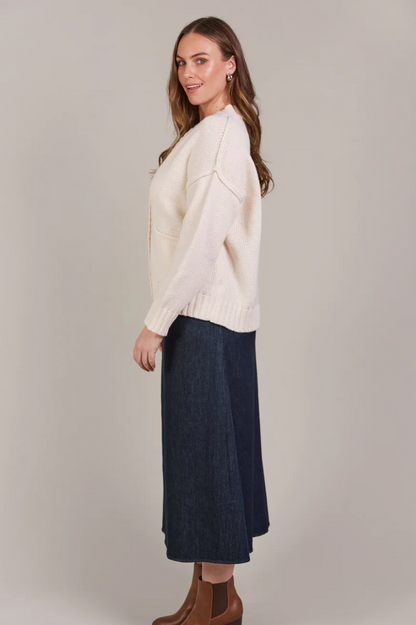 Katana Cardigan - Ecru