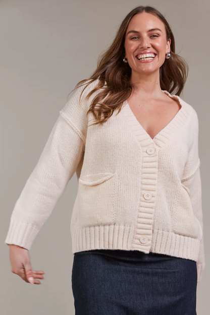 Katana Cardigan - Ecru