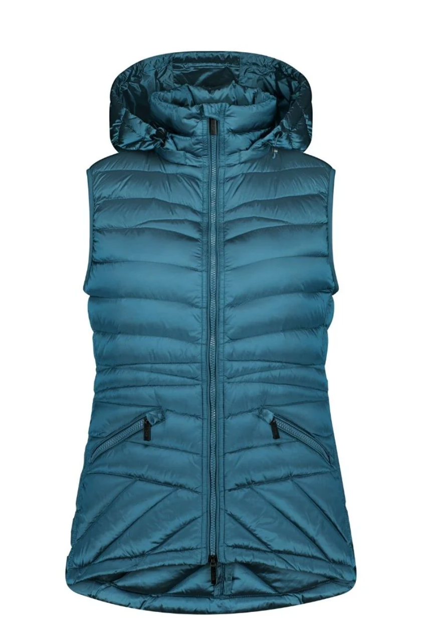 Moke Mary Claire Puffer Vest - Empire Teal
