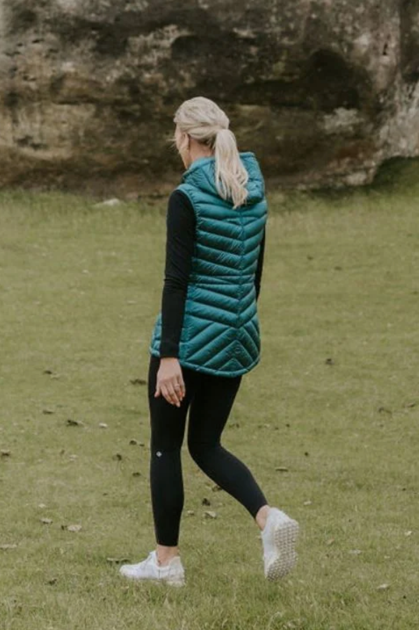Moke Mary Claire Puffer Vest - Empire Teal
