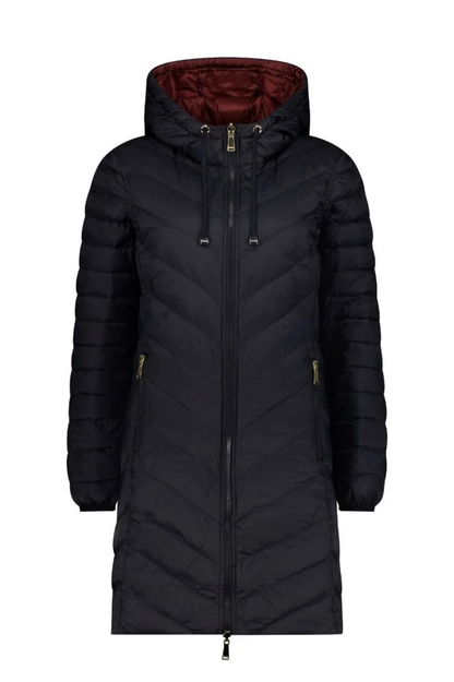 Moke Arnie Reversible Puffer Jacket - Black/Cabernet