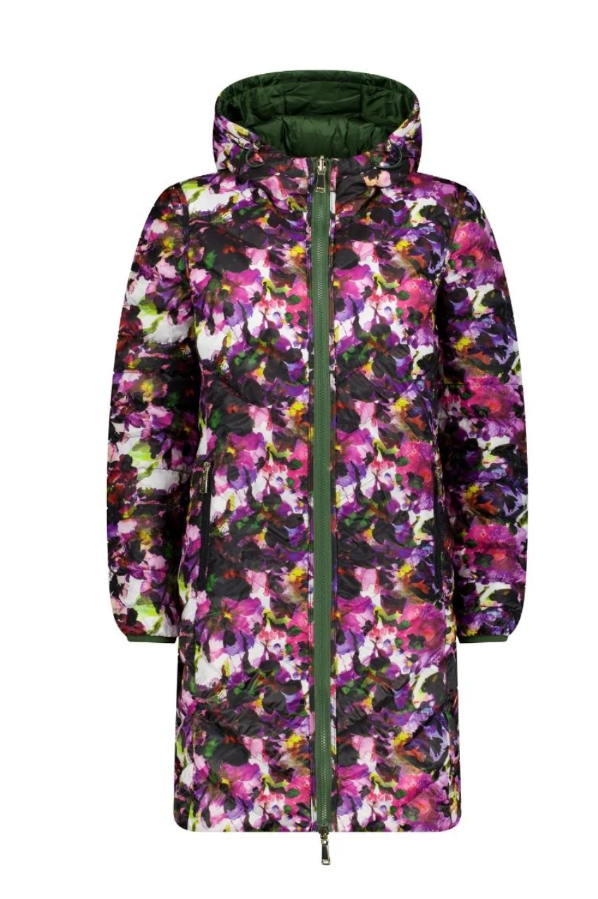 Moke Arnie Reversible Puffer Jacket - Cypress/Purple