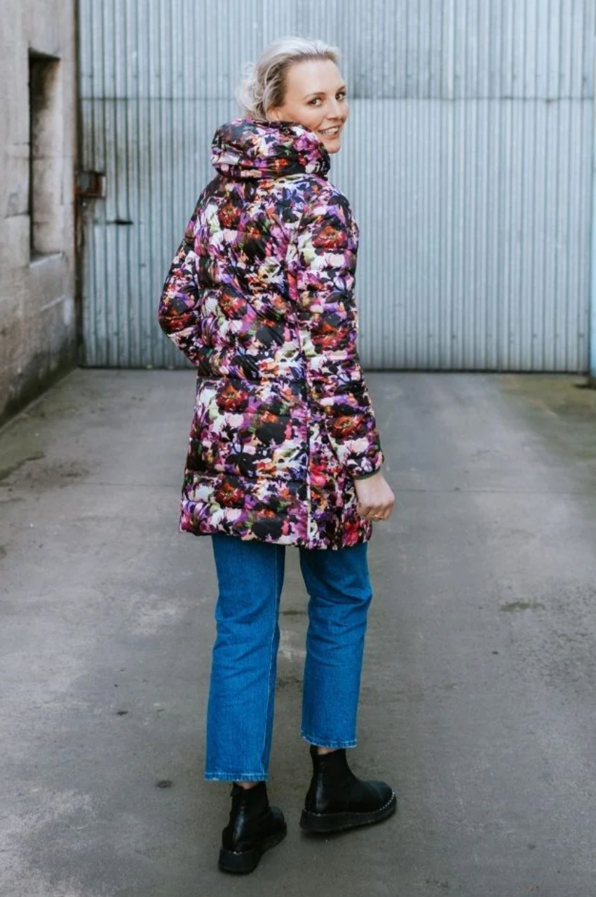 Moke Arnie Reversible Puffer Jacket - Cypress/Purple