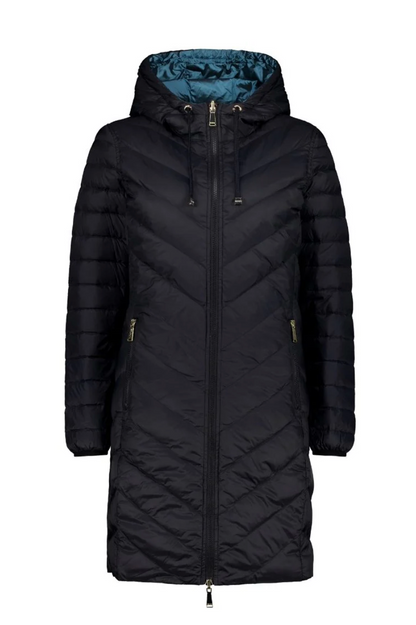 Moke Arnie Reversible Puffer Jacket - Black/Empire Teal
