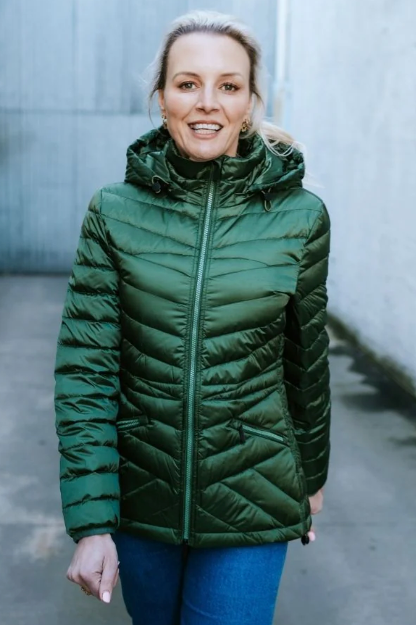 Moke Cushla Puffer Jacket - Cypress