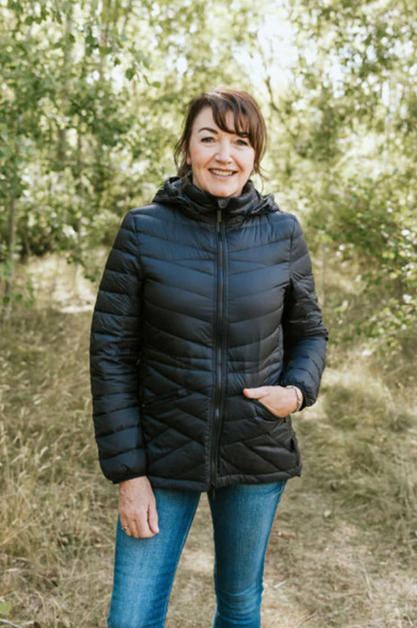 Moke Cushla Puffer Jacket - Black