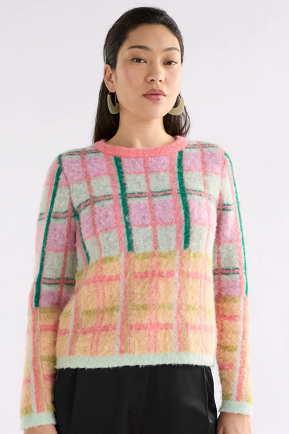 Elk Ostti Sweater - Pink Punch Check