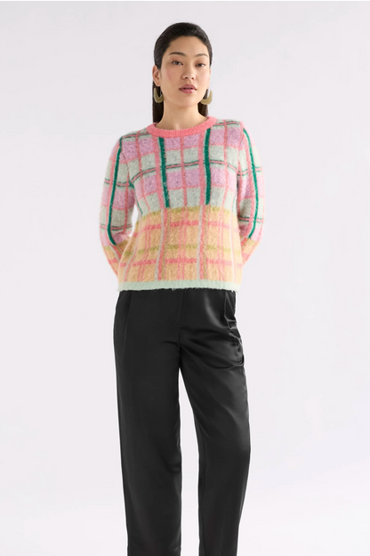 Elk Ostti Sweater - Pink Punch Check