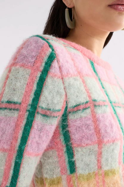 Elk Ostti Sweater - Pink Punch Check