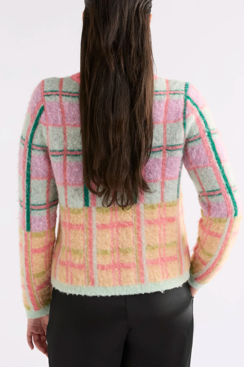 Elk Ostti Sweater - Pink Punch Check