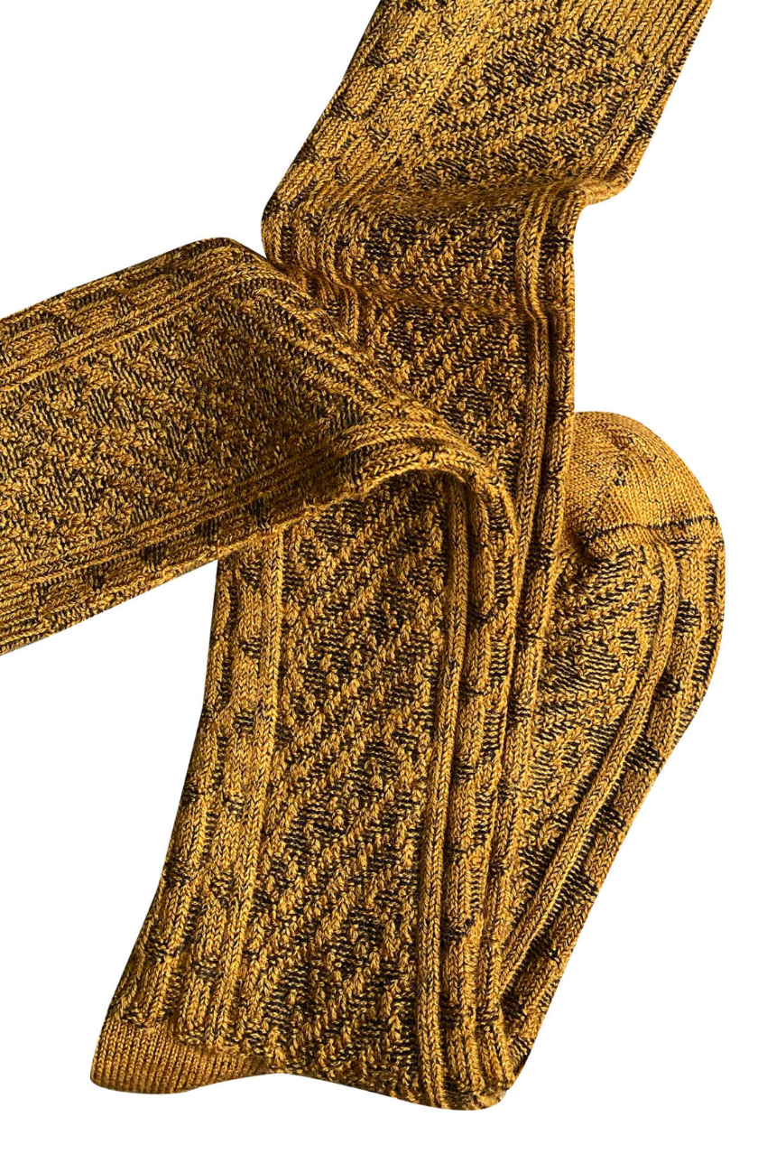 Vintage Merino Socks - Mustard