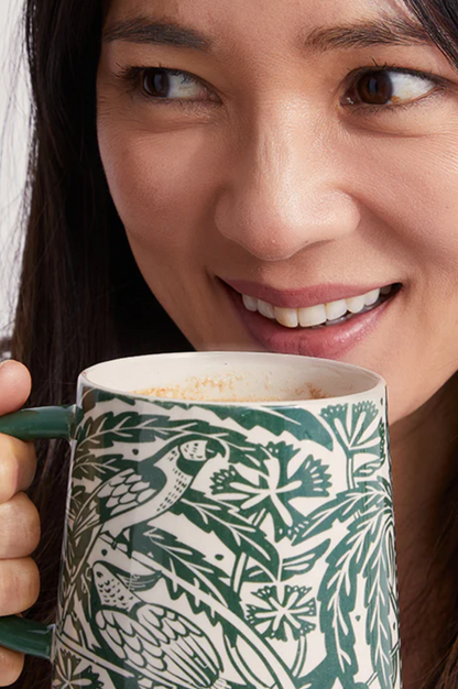 Del Sol Bird Mug - Green