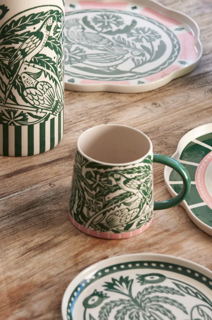 Del Sol Bird Mug - Green