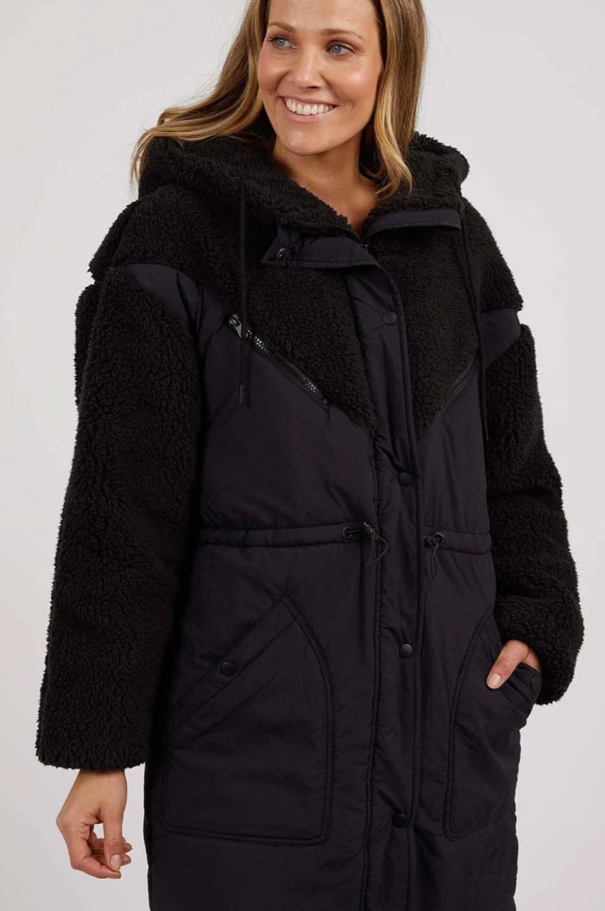 Foxwood Longline Anorak - Black