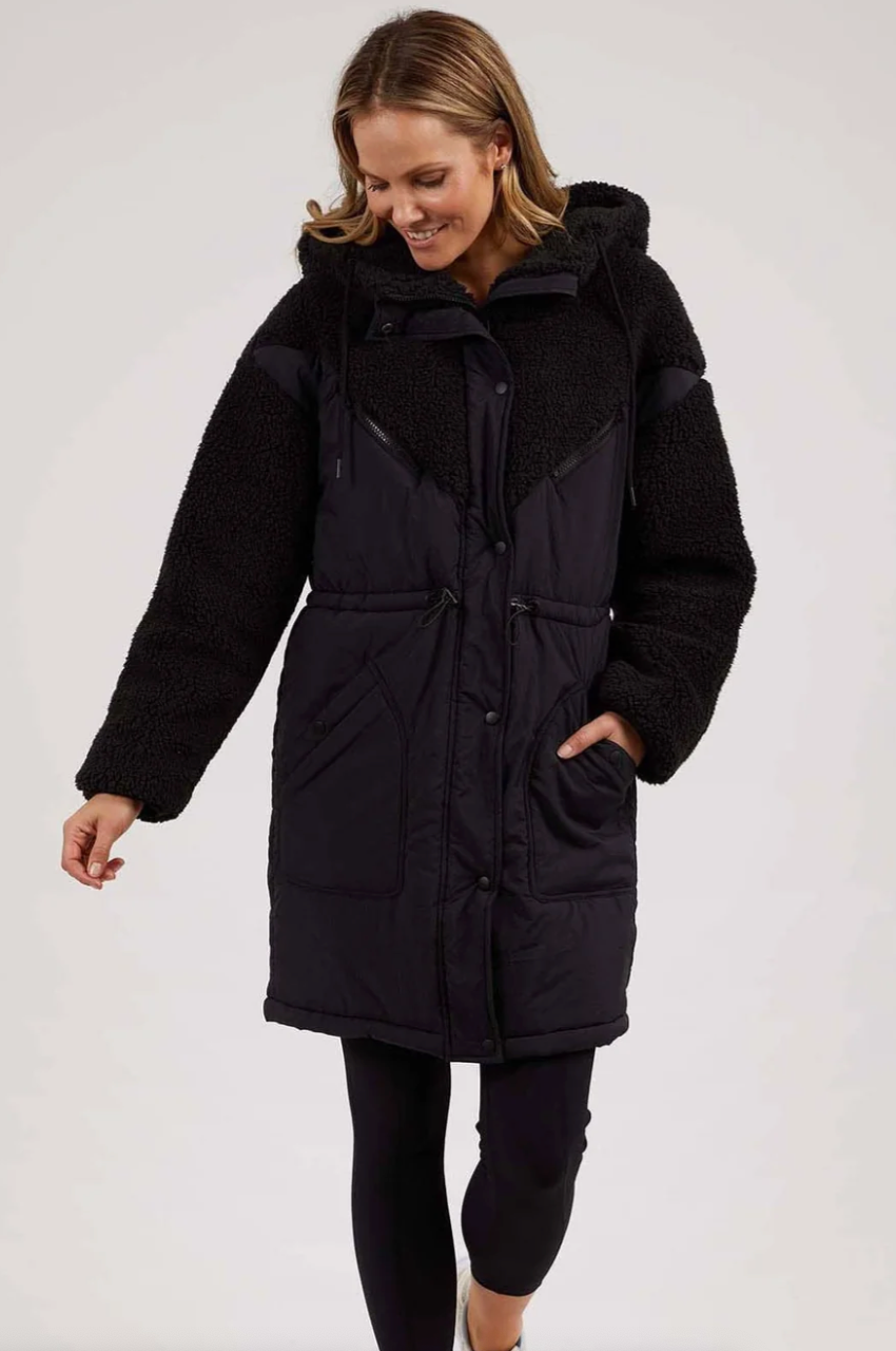 Foxwood Longline Anorak - Black
