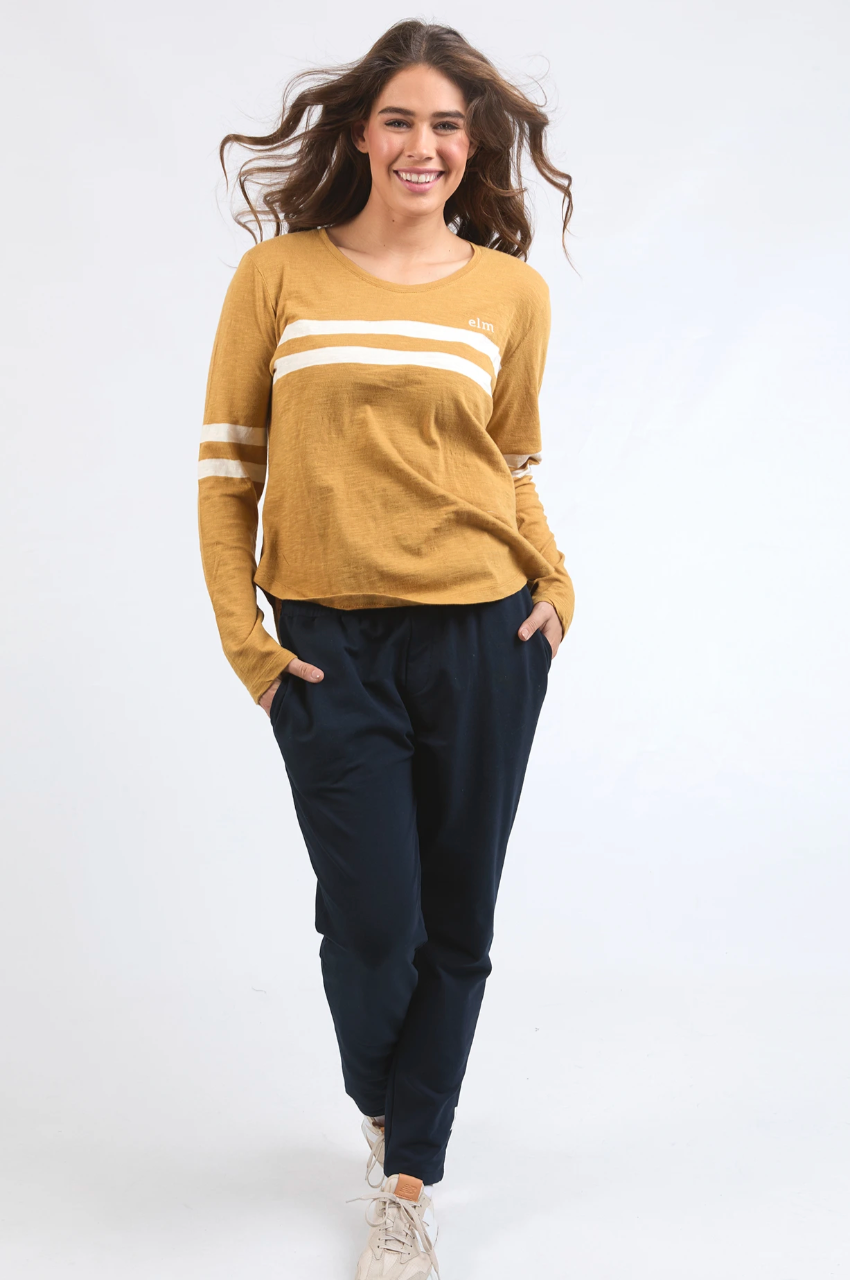 Elm Adora Long Sleeve Tee - Dijon
