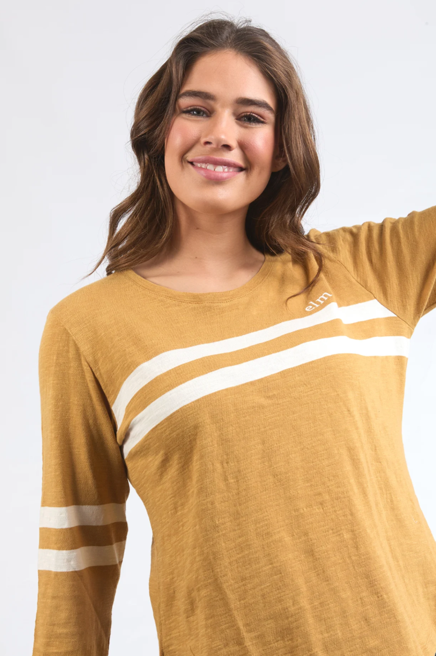 Elm Adora Long Sleeve Tee - Dijon