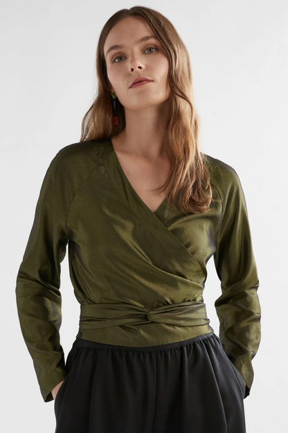 Elk Medjal Top - Gold/Black